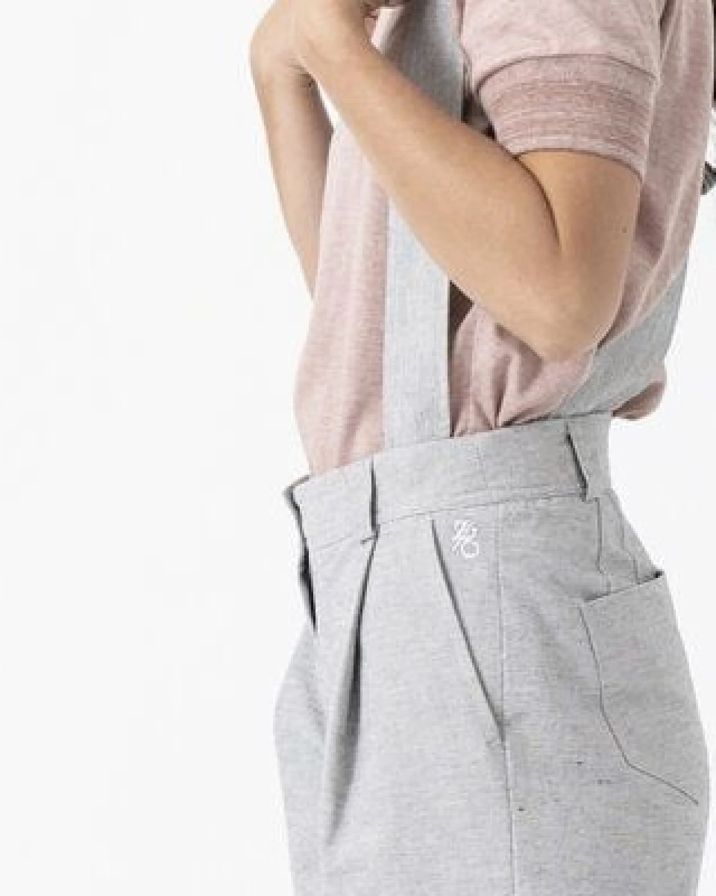 Grenzgang Culottes MERILYN mit Hosenträger aus formbeständiger Biobaumwolle – Ansicht 4