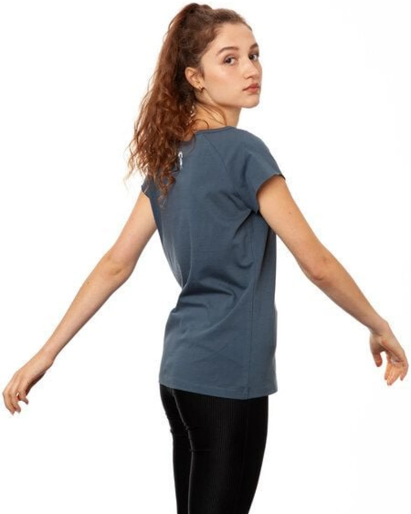 FellHerz Damen T-Shirt Catlove Bio & Fair & Handbedruckt – Ansicht 3