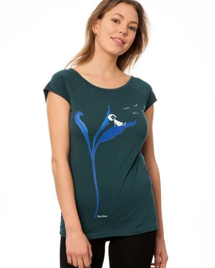 FellHerz Damen T-Shirt Relaxn deepteal