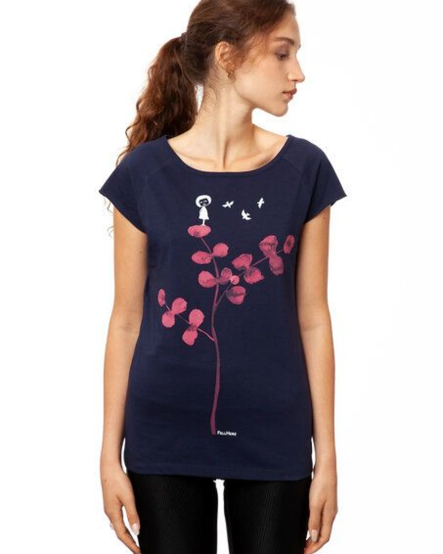 FellHerz Damen T-Shirt Eukalyptusmädchen – Ansicht 2