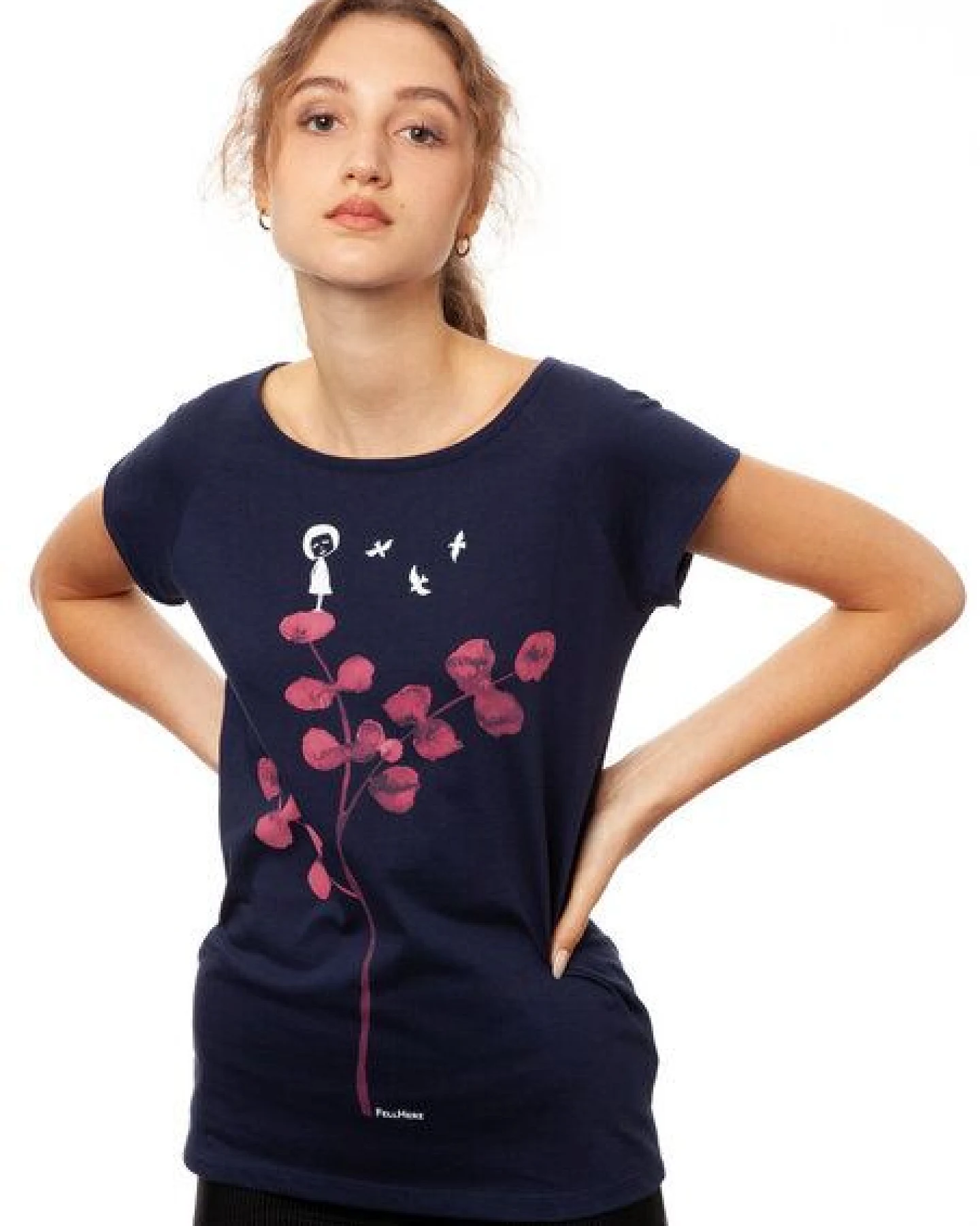FellHerz Damen T-Shirt Eukalyptusmädchen – Ansicht 3