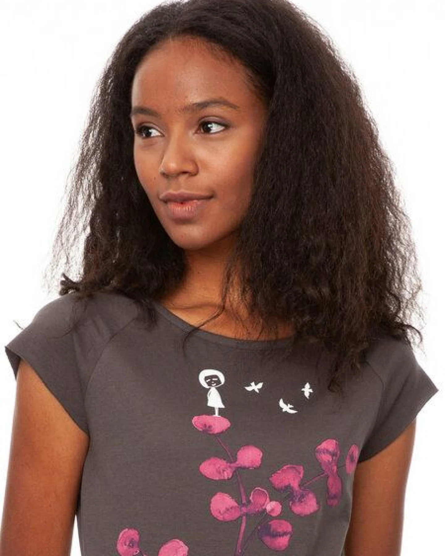FellHerz Damen T-Shirt Eukalyptusmädchen – Ansicht 2