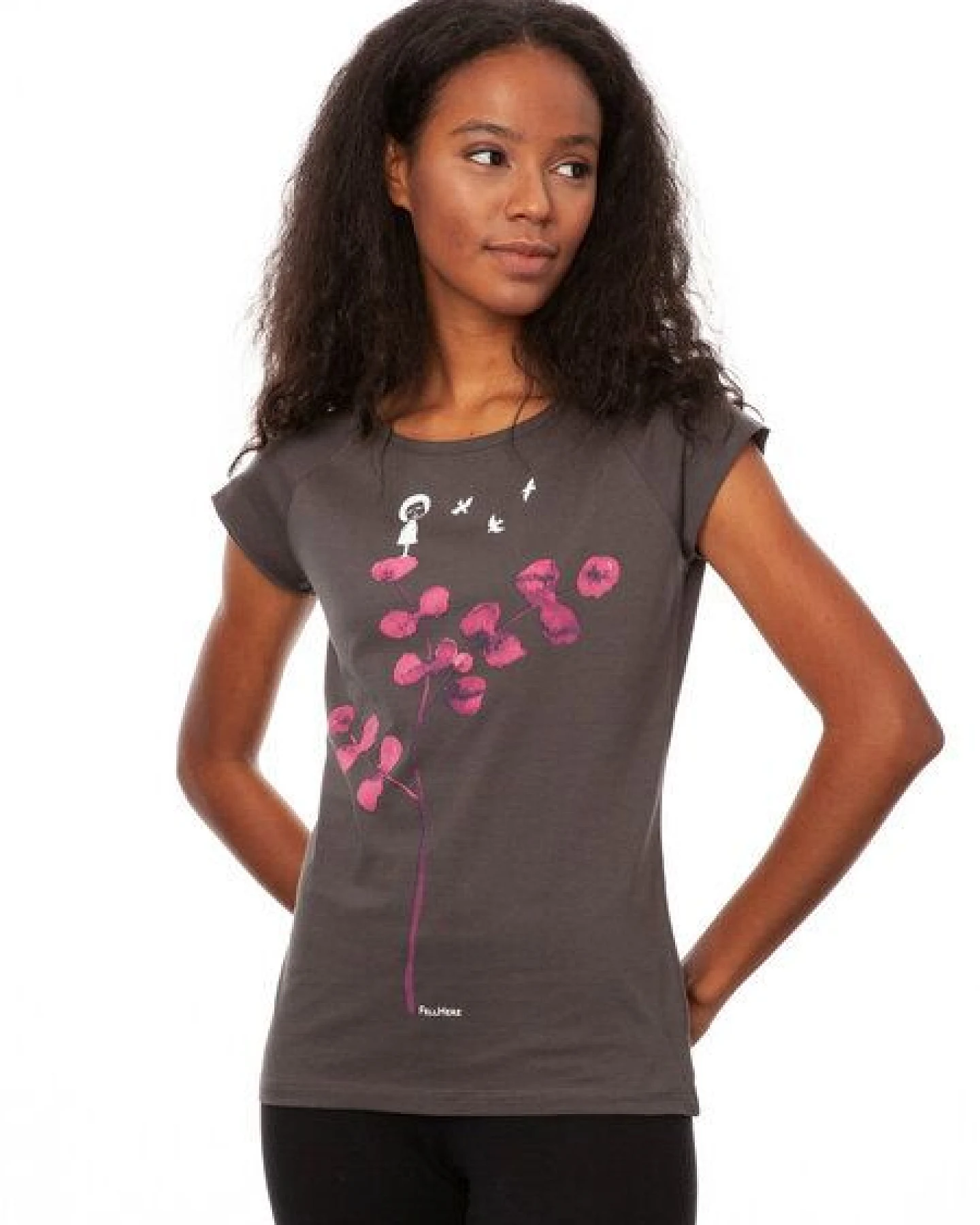 FellHerz Damen T-Shirt Eukalyptusmädchen – Ansicht 3