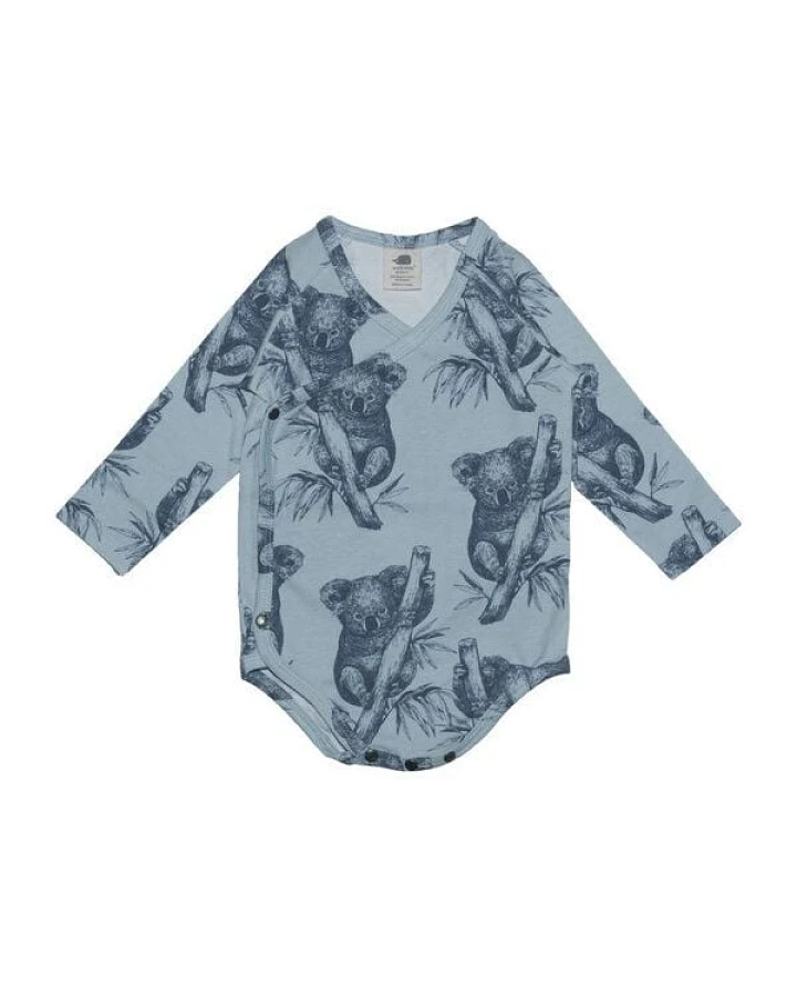 Baby Langarm Wickelbody GOTS & Bio
