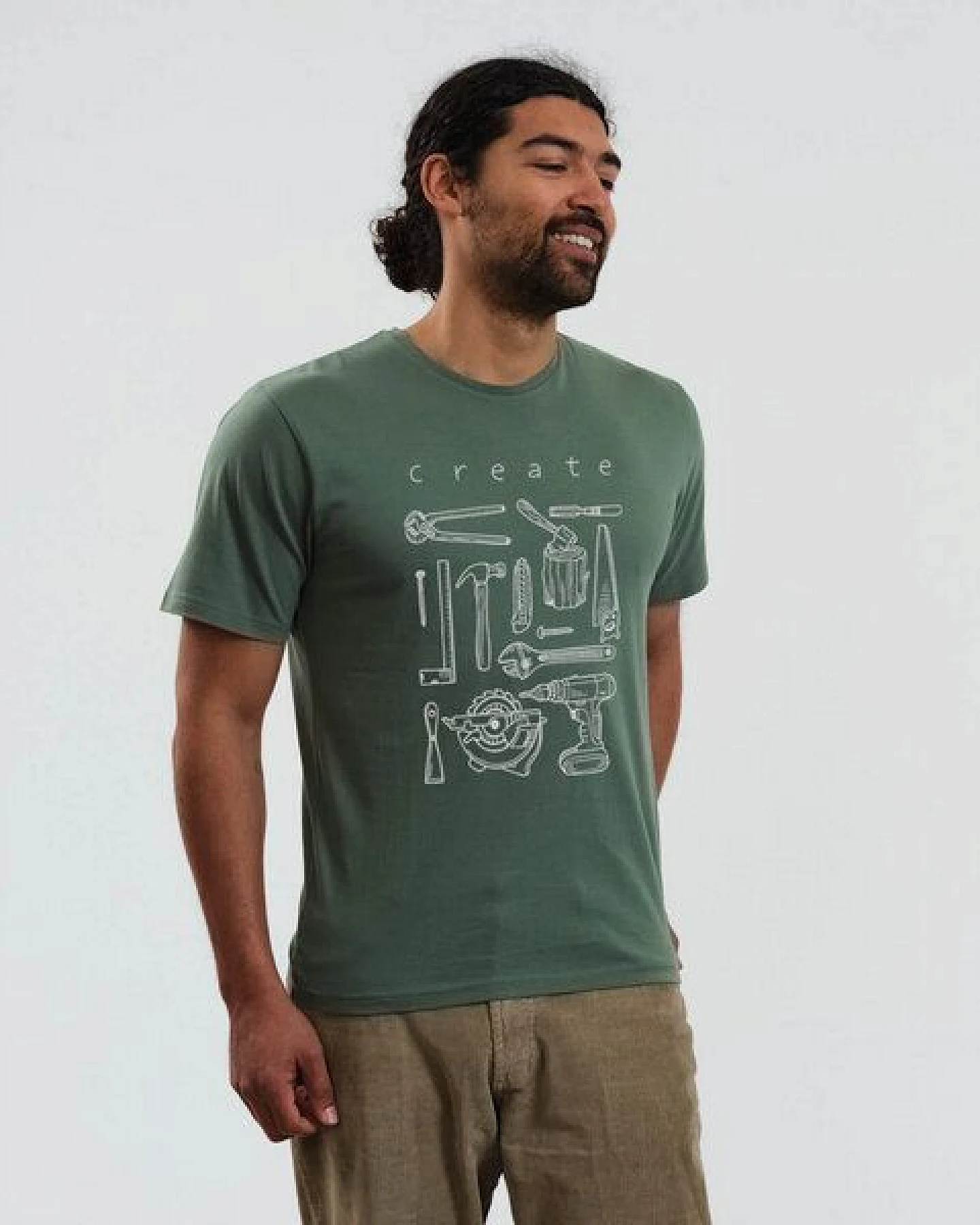 GARY MASH Shirt Create groß aus Biobaumwolle – Ansicht 3
