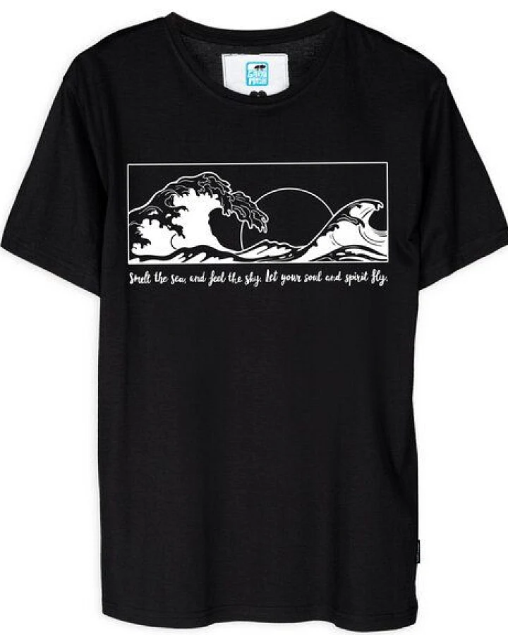 GARY MASH Shirt Welle aus Biobaumwolle