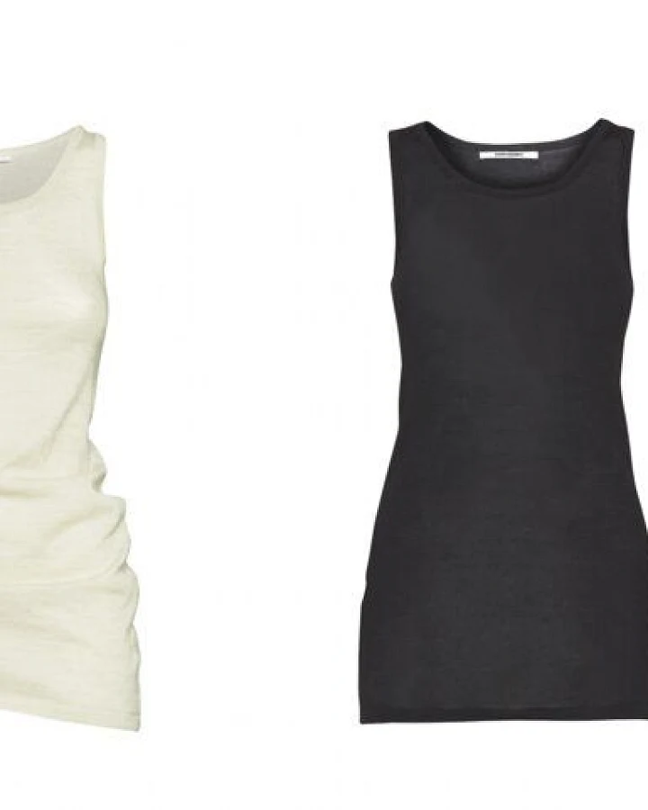 KARINFRAIDENRAIJ TANK TOP CIUDAD OFF WHITE + SCHWARZ