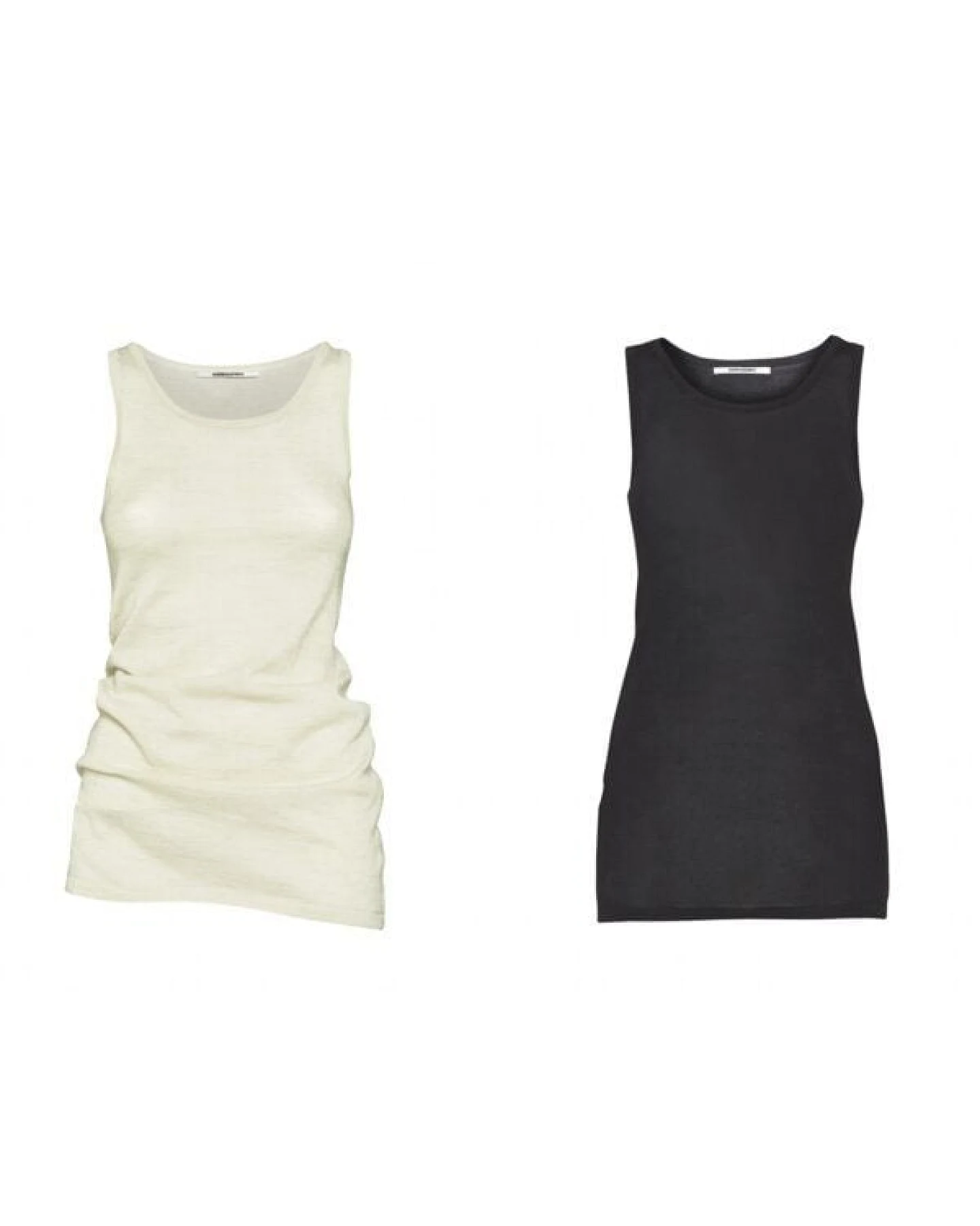 KARINFRAIDENRAIJ TANK TOP CIUDAD OFF WHITE + SCHWARZ – Ansicht 2
