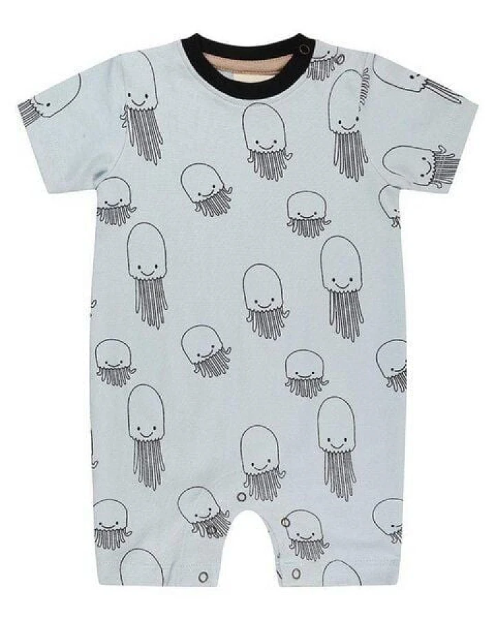 Baby Romper Kurzarm *Jellyfish* Bio Baumwolle