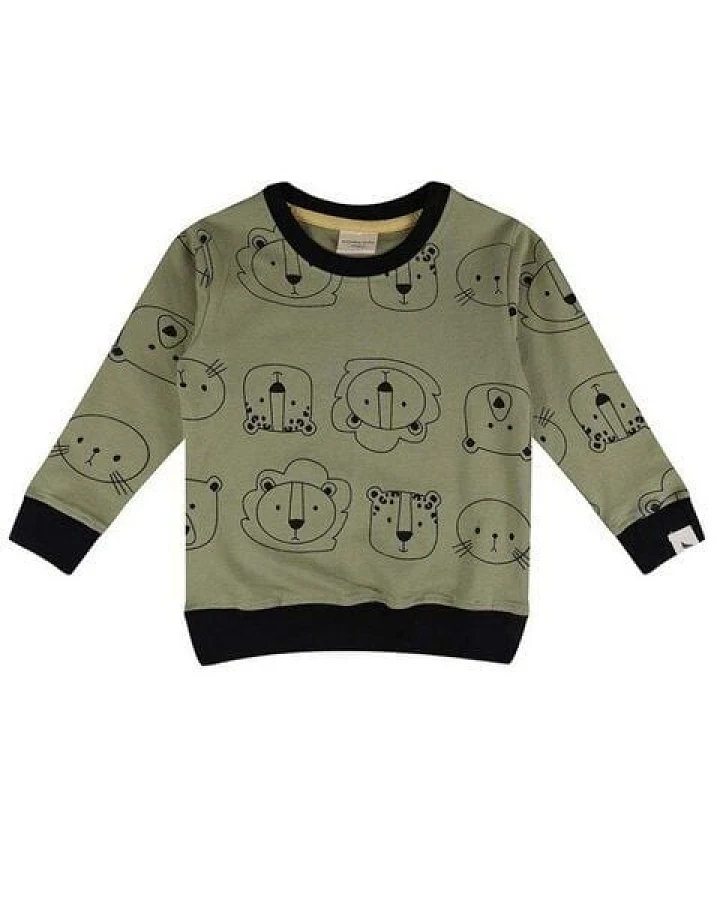 Baby Sweatshirt *Cub Faces* GOTS & BIO