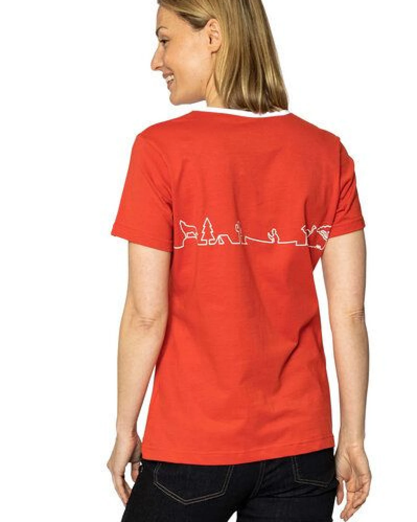 Elkline Damen T-Shirt Little Things mit VW T1 Bulli Print auf der Brust aus reiner Bio-Baumwolle – Ansicht 2