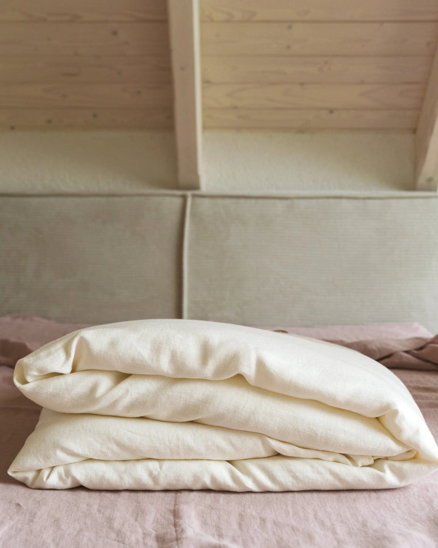 AmourLinen unisex vegan Bettbezug Weiß – Ansicht 2