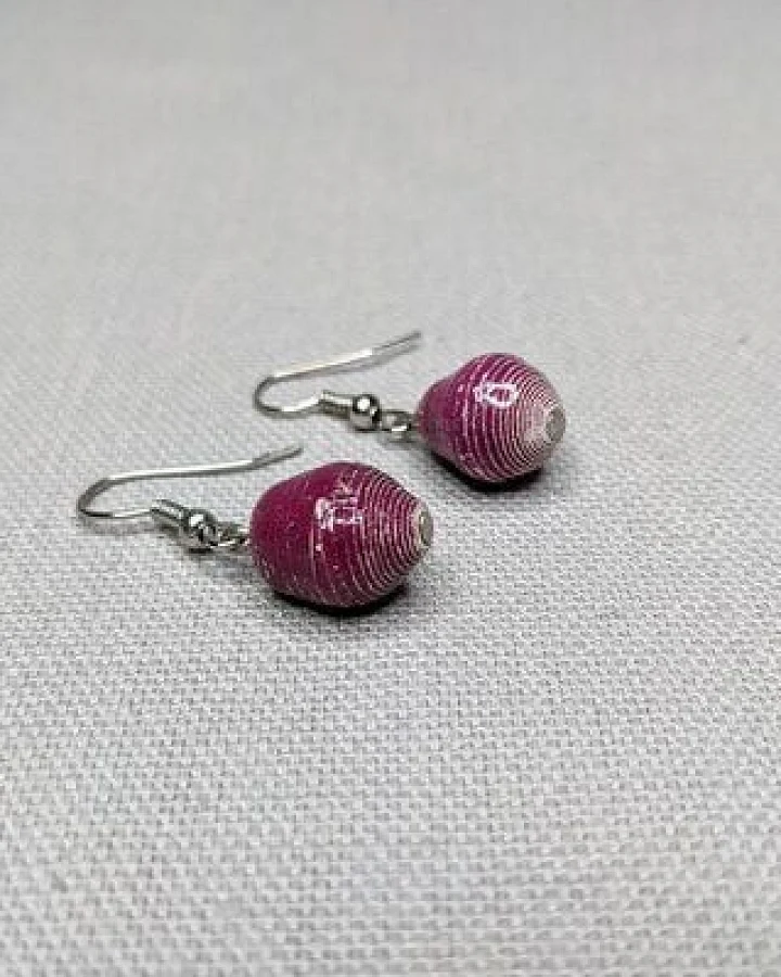 PEARLS OF AFRICA Ohrringe aus Papierperlen "HAPPY BEAD" recycelt