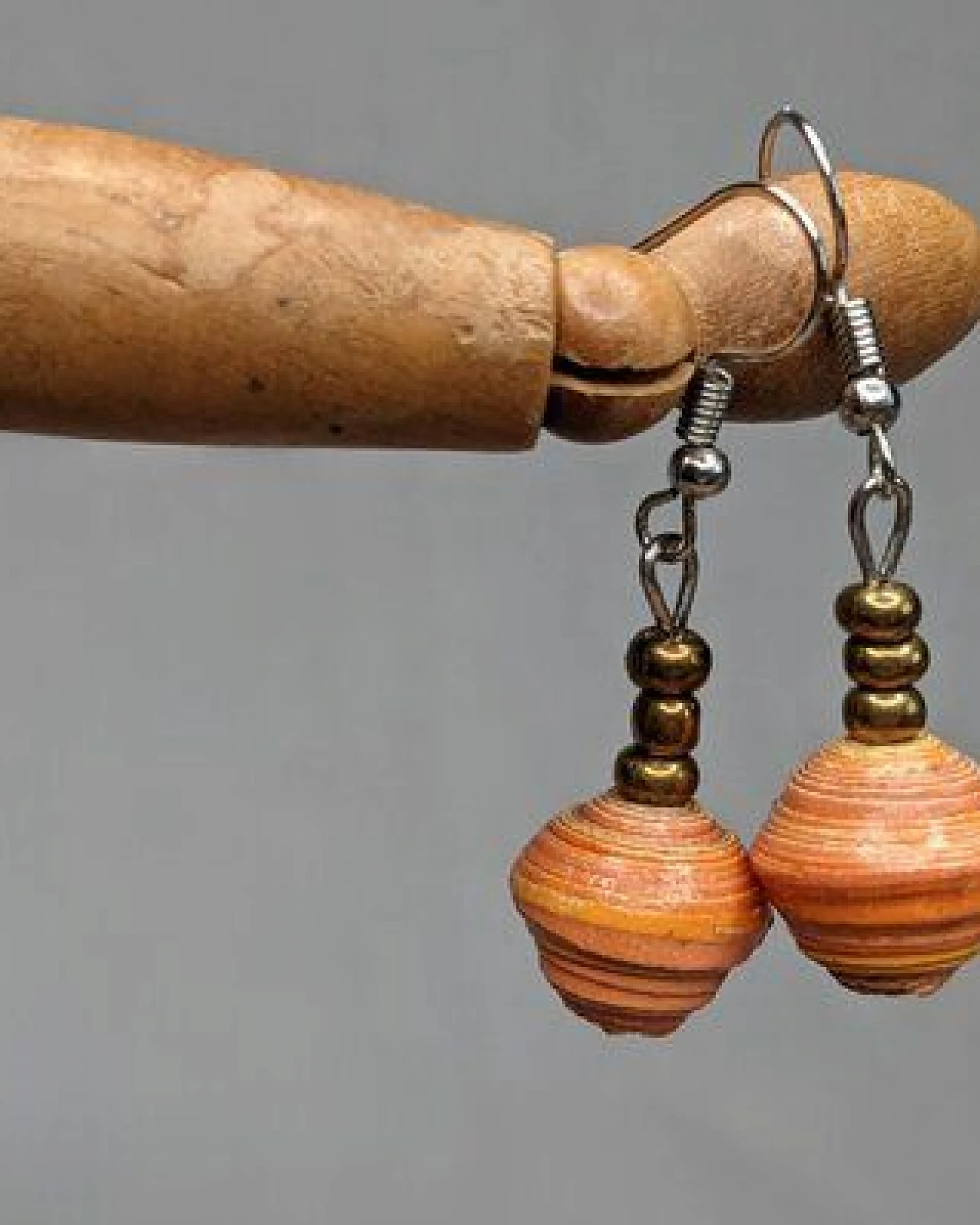 PEARLS OF AFRICA Ohrringe aus Papierperlen "HAPPY BEAD" recycelt – Ansicht 4
