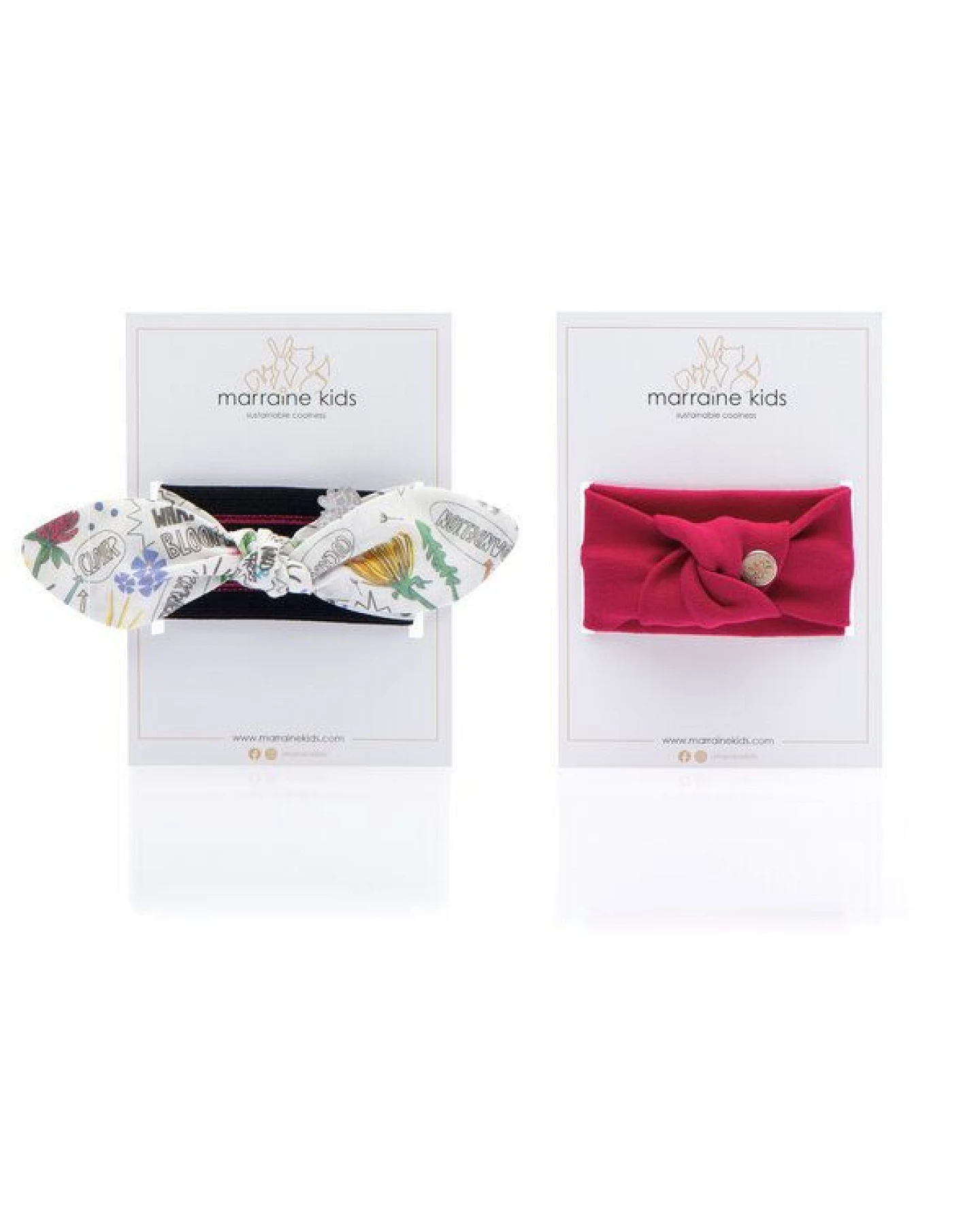 Marraine Kids Haarband aus Bio Baumwolle "Calla & Magnolia" – Ansicht 2