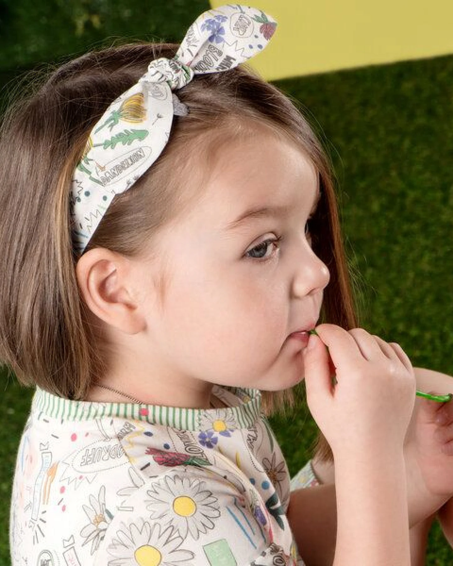 Marraine Kids Haarband aus Bio Baumwolle "Calla & Magnolia" – Ansicht 3