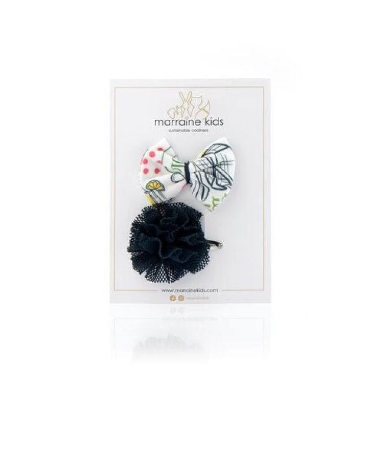 Marraine Kids Bunte Haarclips aus Bio Baumwolle