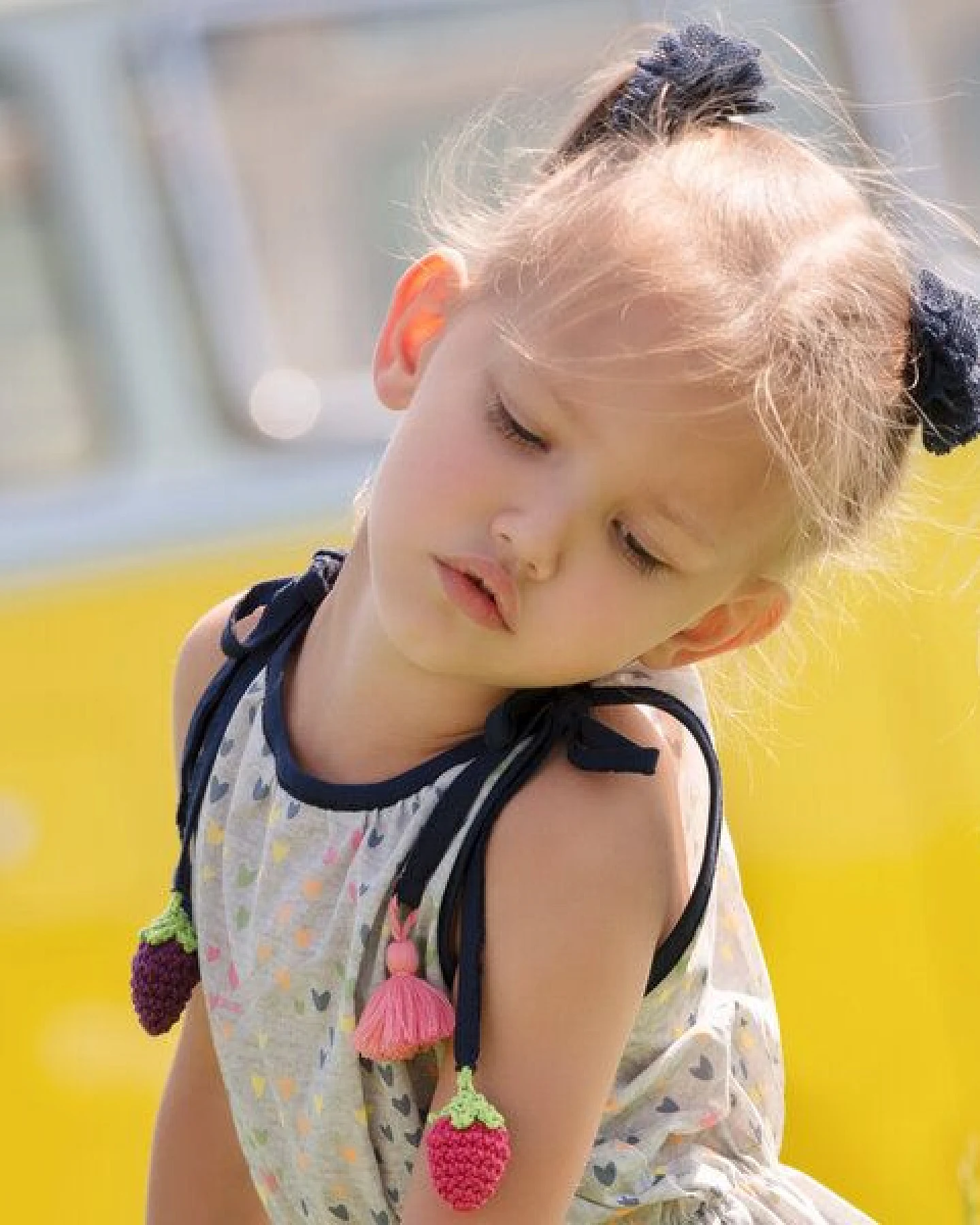 Marraine Kids Bunte Haarclips aus Bio Baumwolle – Ansicht 3