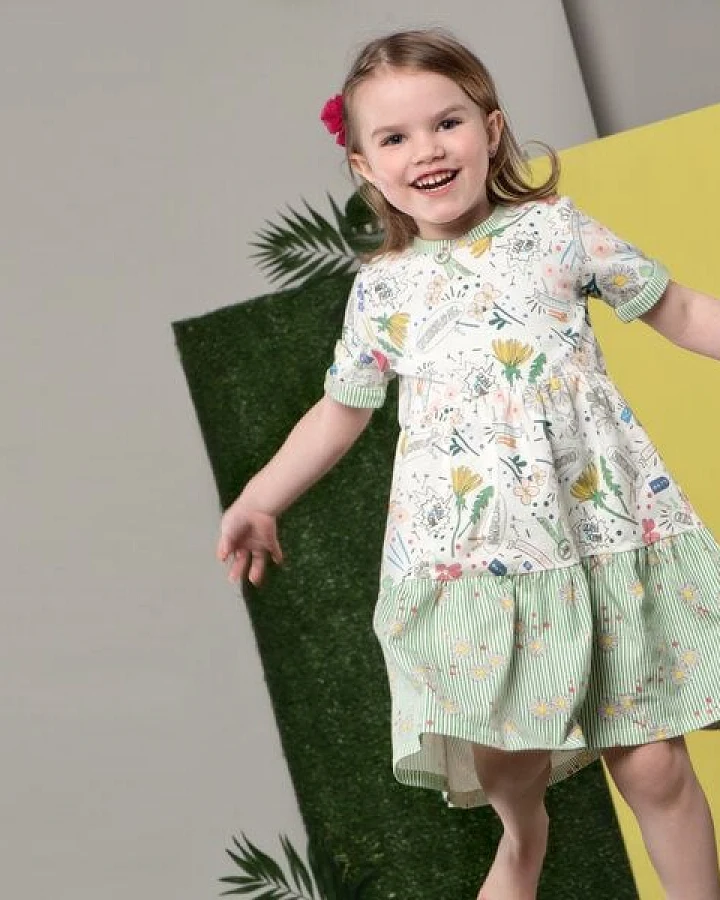 Marraine Kids T-Shirt Kleid aus Bio Baumwolle "Buttercup"