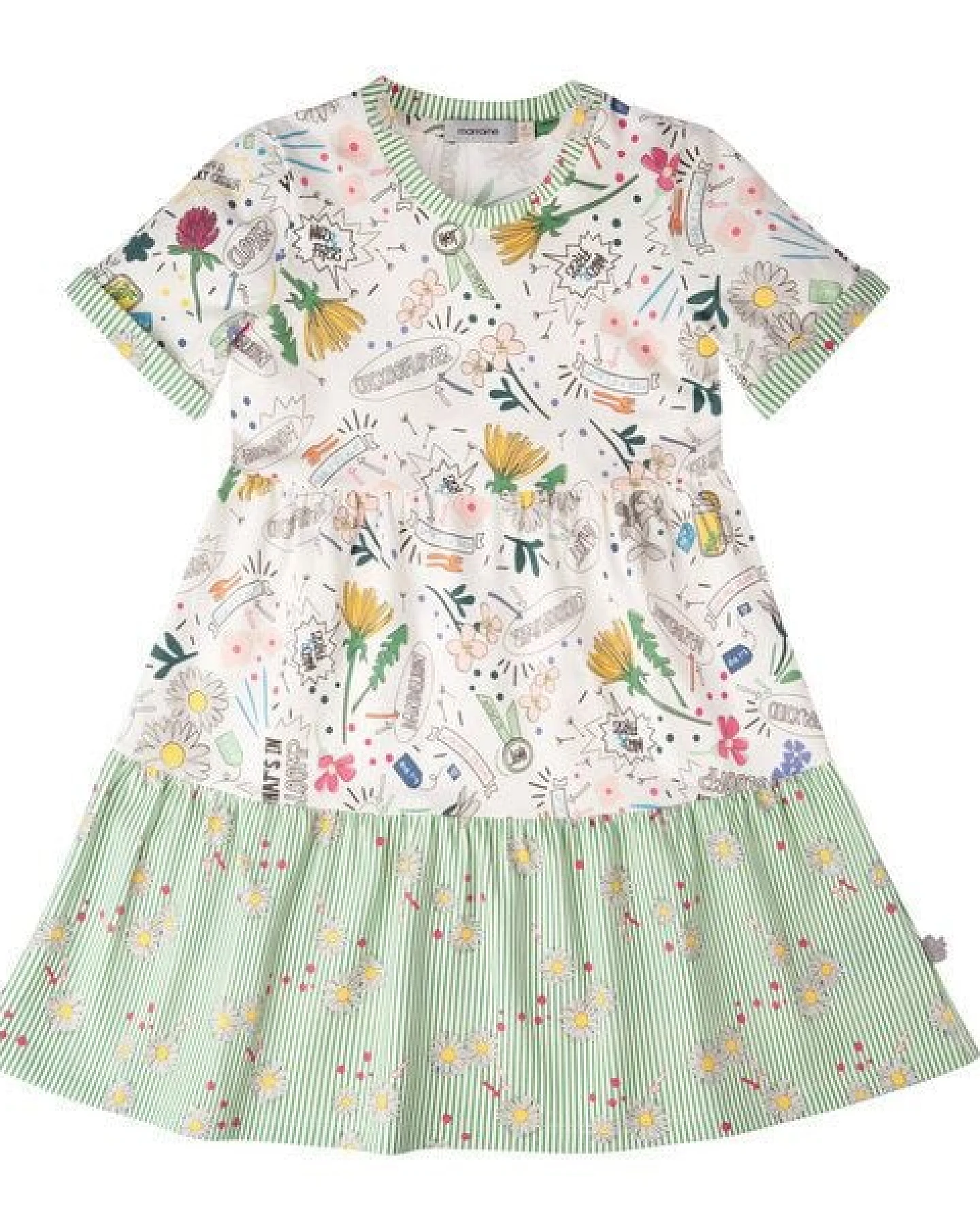 Marraine Kids T-Shirt Kleid aus Bio Baumwolle "Buttercup" – Ansicht 2