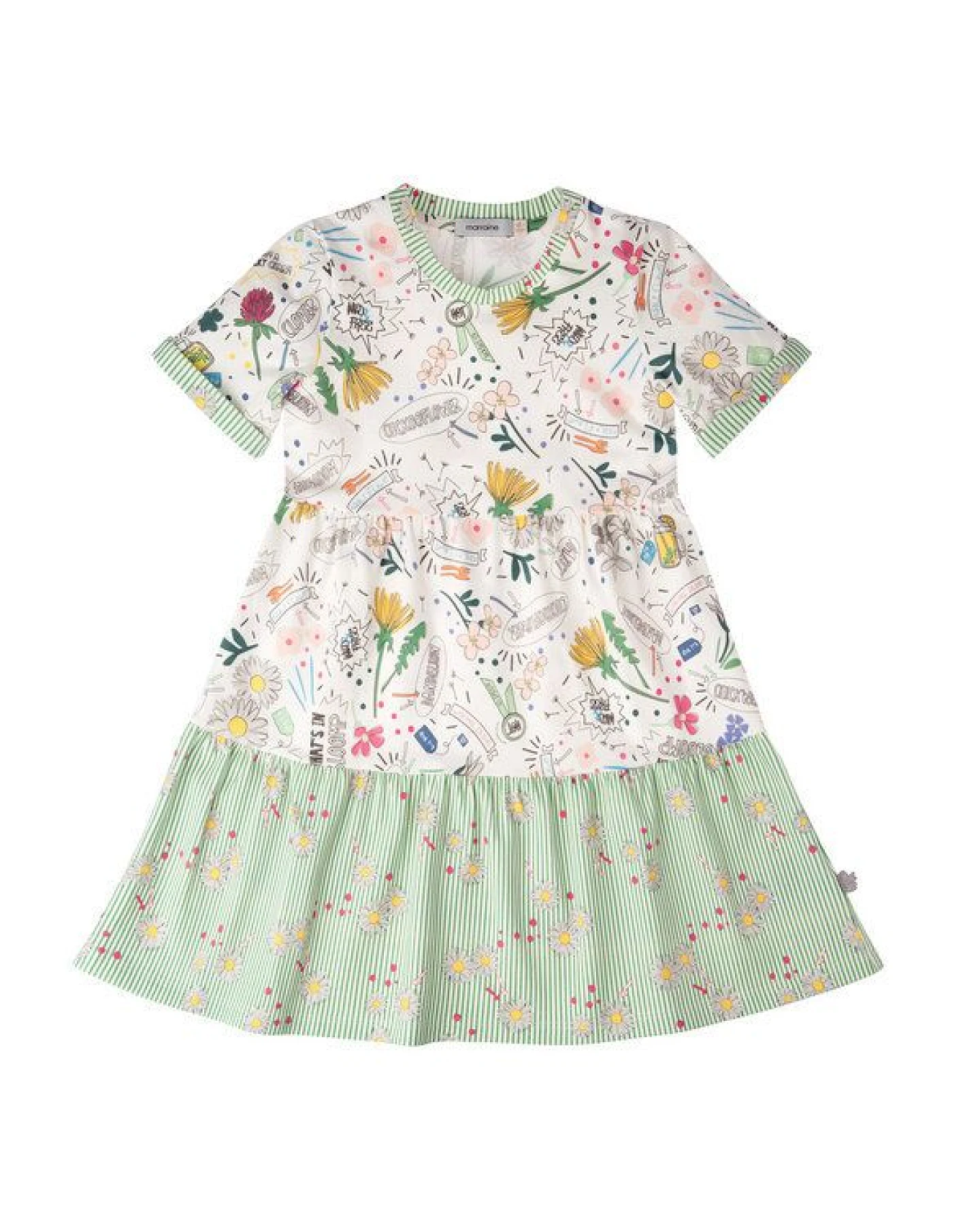 Marraine Kids T-Shirt Kleid aus Bio Baumwolle "Buttercup" – Ansicht 2