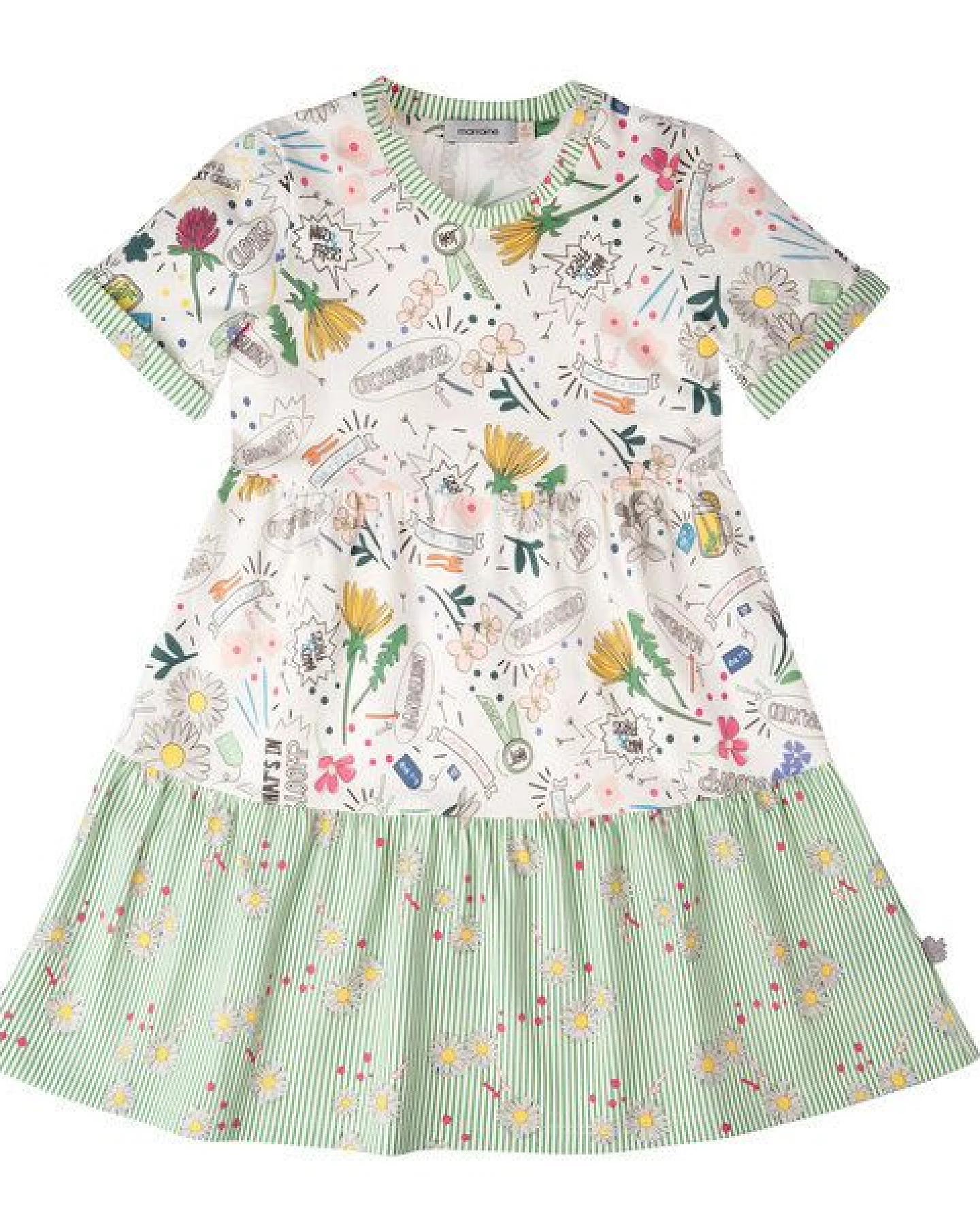 Marraine Kids T-Shirt Kleid aus Bio Baumwolle "Buttercup" – Ansicht 2