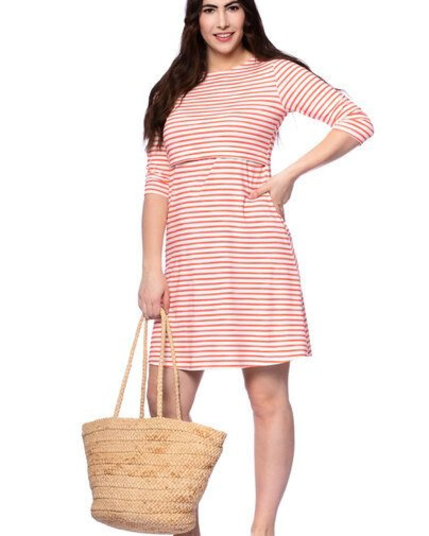 Milchshake ARIELLE Umstands- und Stillkleid aus Bambus-Viskose – Ansicht 2