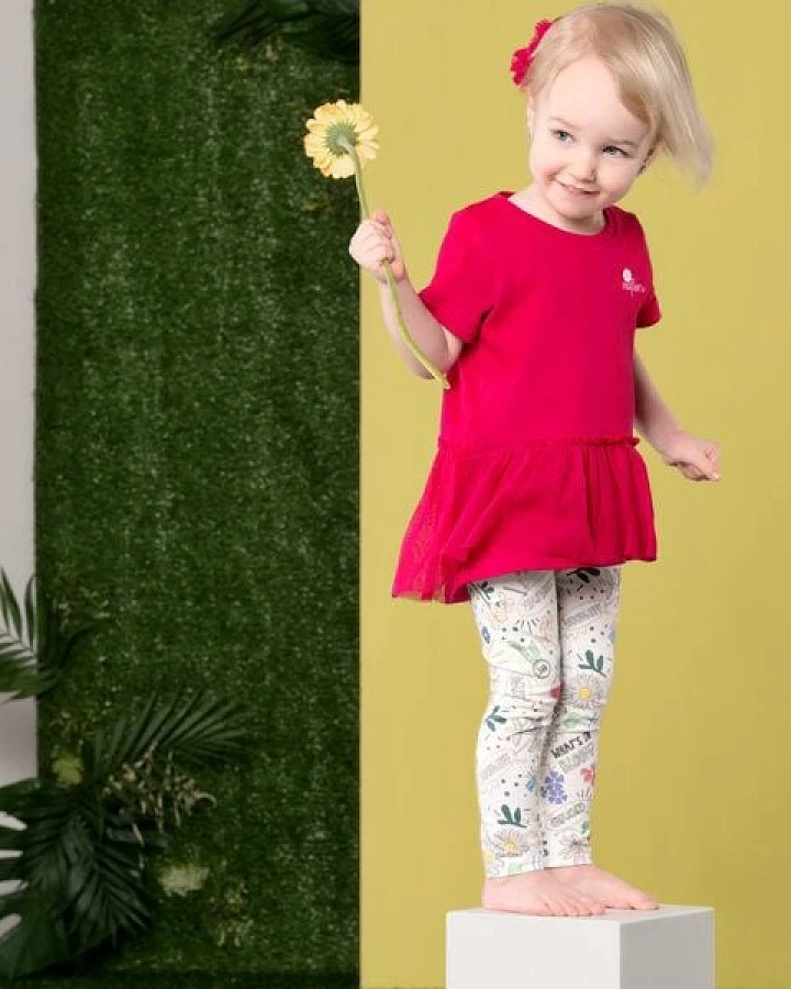 Marraine Kids Leggings aus Bio Baumwolle "Violet"