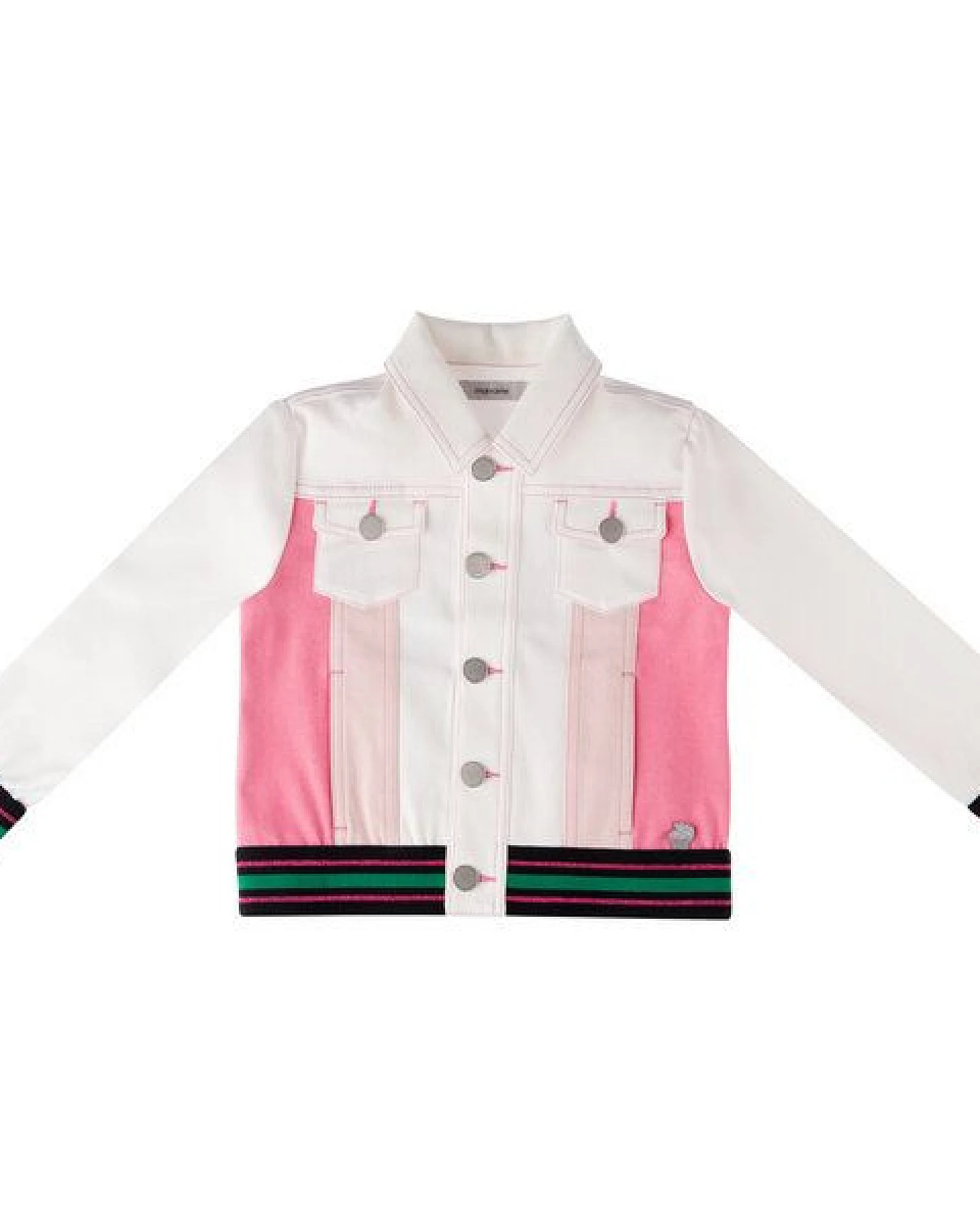 Marraine Kids Jeansjacke im Colourblock aus Bio Baumwolle "Lilia" – Ansicht 2
