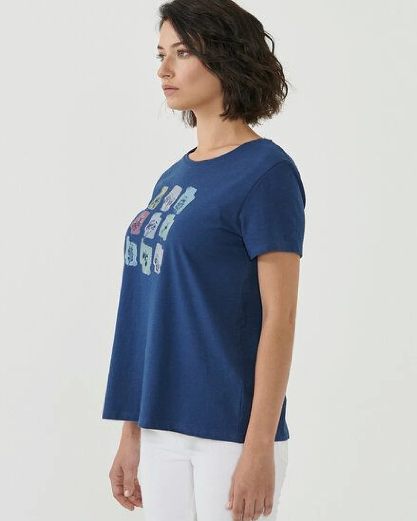 ORGANICATION T-Shirt aus Bio-Baumwolle mit Print – Ansicht 3