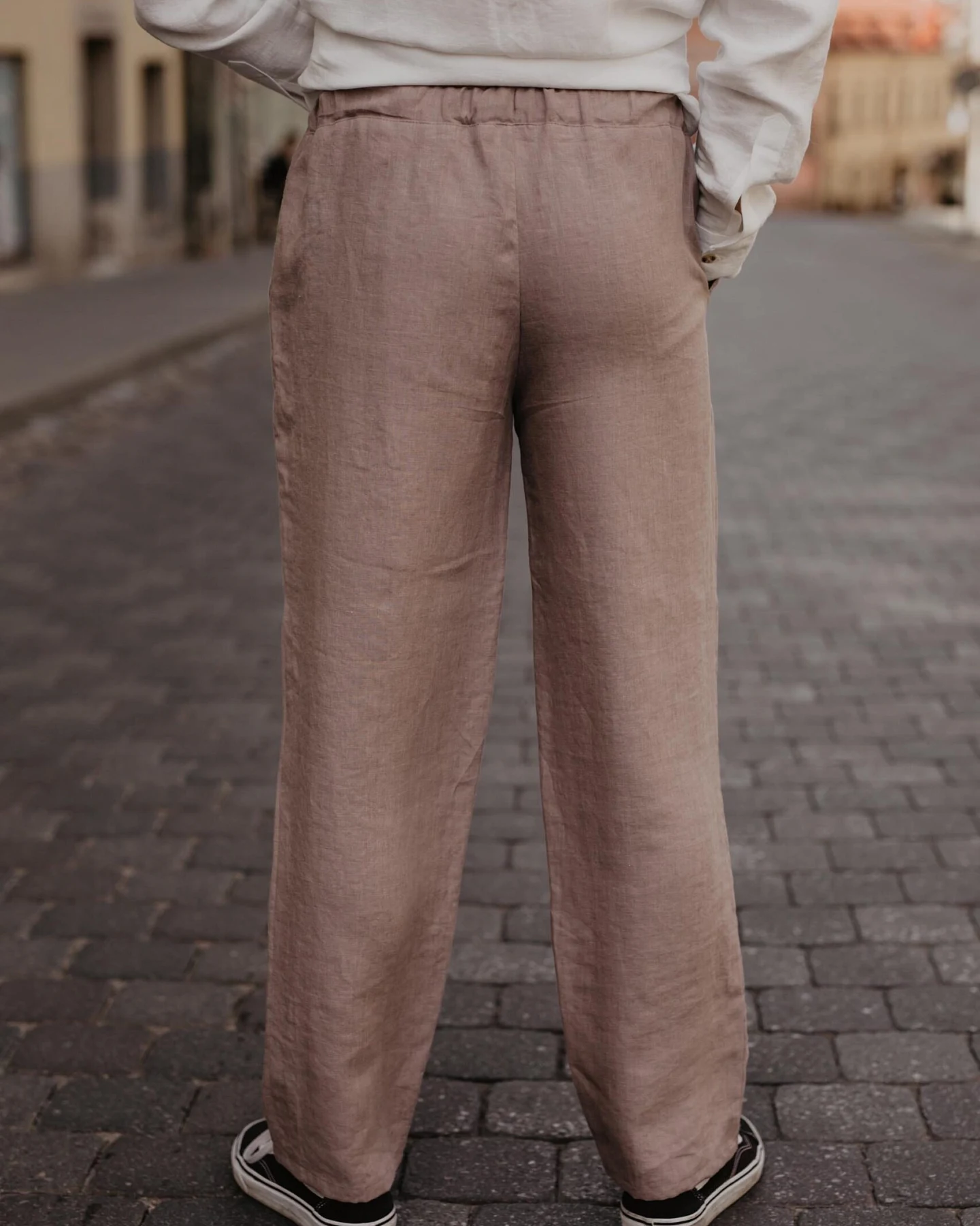 AmourLinen Herren vegan Hose Adonis Rosy Brown – Ansicht 2