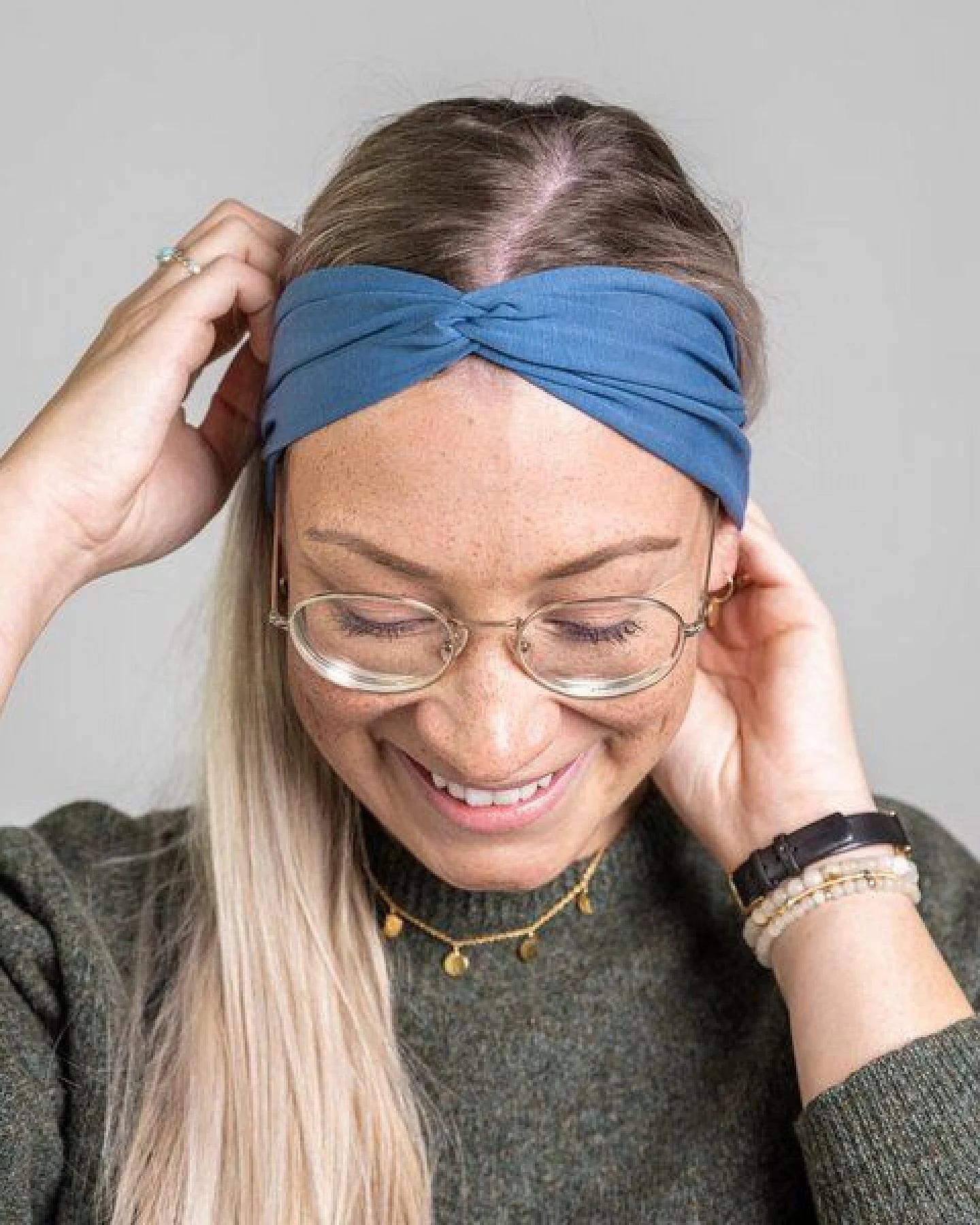 obumi STIRNBAND BOW AUS BIO JERSEY IN VIELEN FARBEN – Ansicht 2