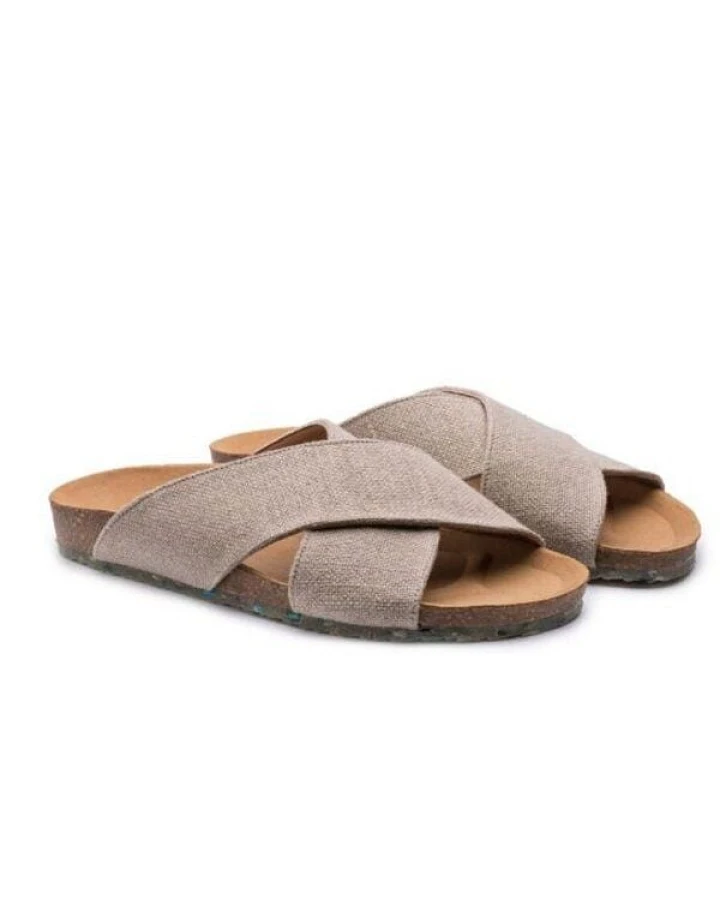ZOURI Vegane Sandalen SUN Leinen