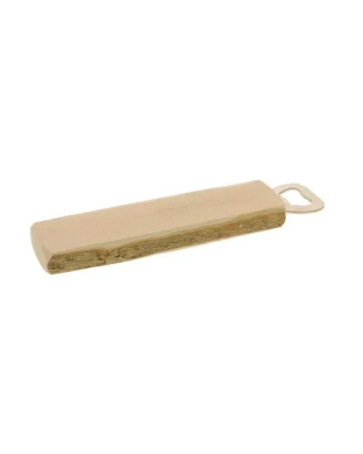 Mitienda Shop Flaschenöffner aus Holz mit Rinde rustikal 20cm
