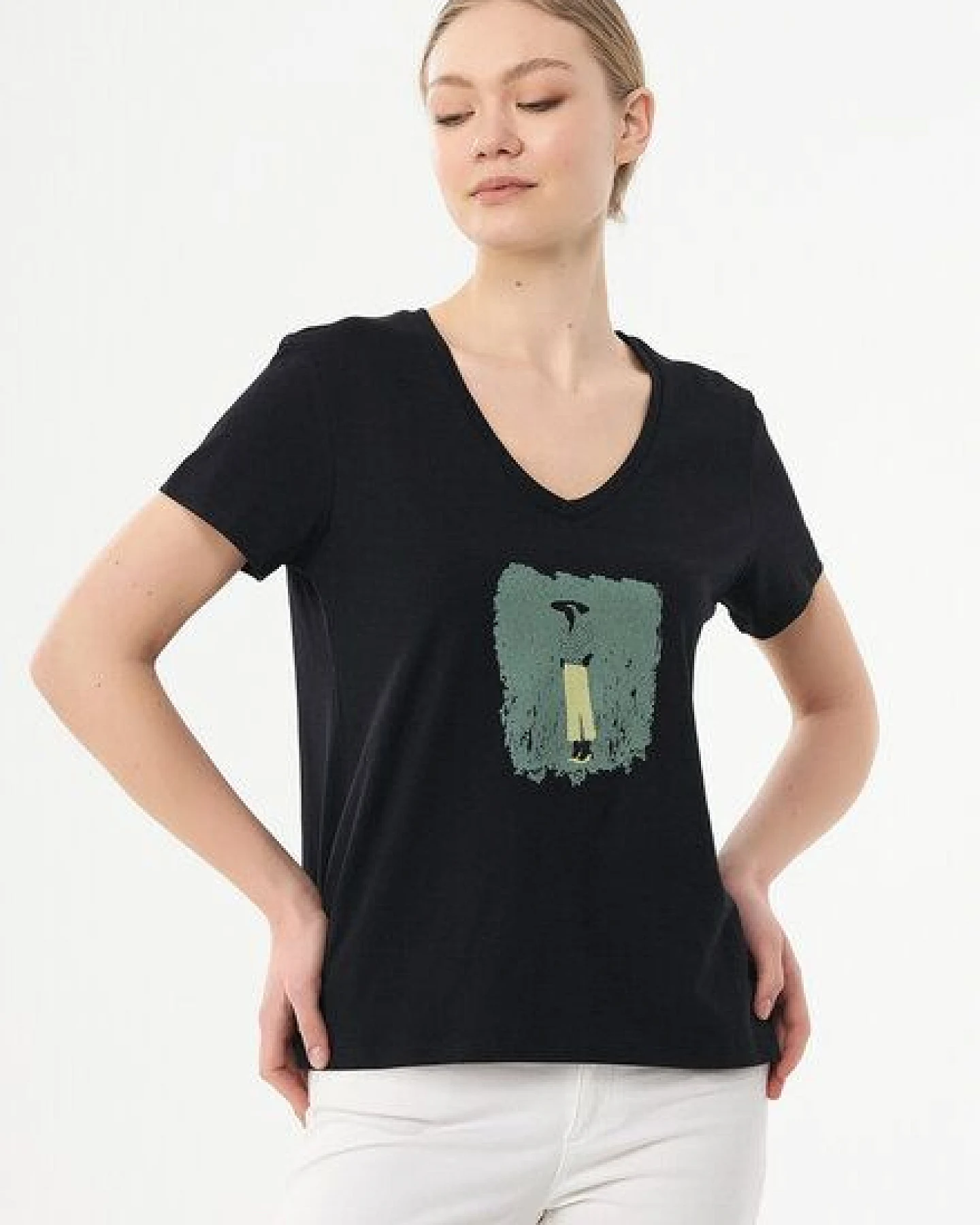 ORGANICATION T-Shirt aus Bio-Baumwolle mit Print – Ansicht 3