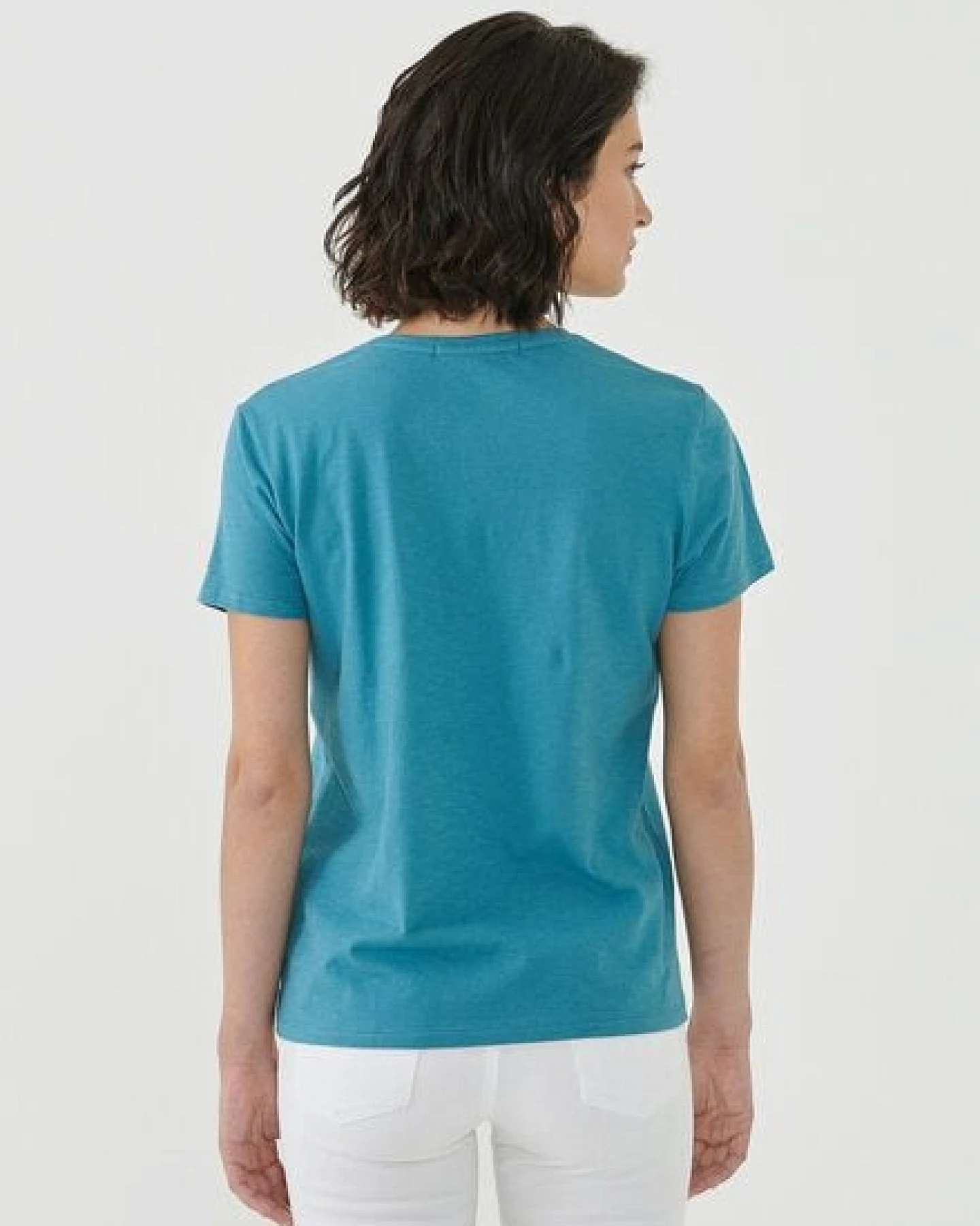 ORGANICATION T-Shirt aus Bio-Baumwolle mit Fisch-Print – Ansicht 4