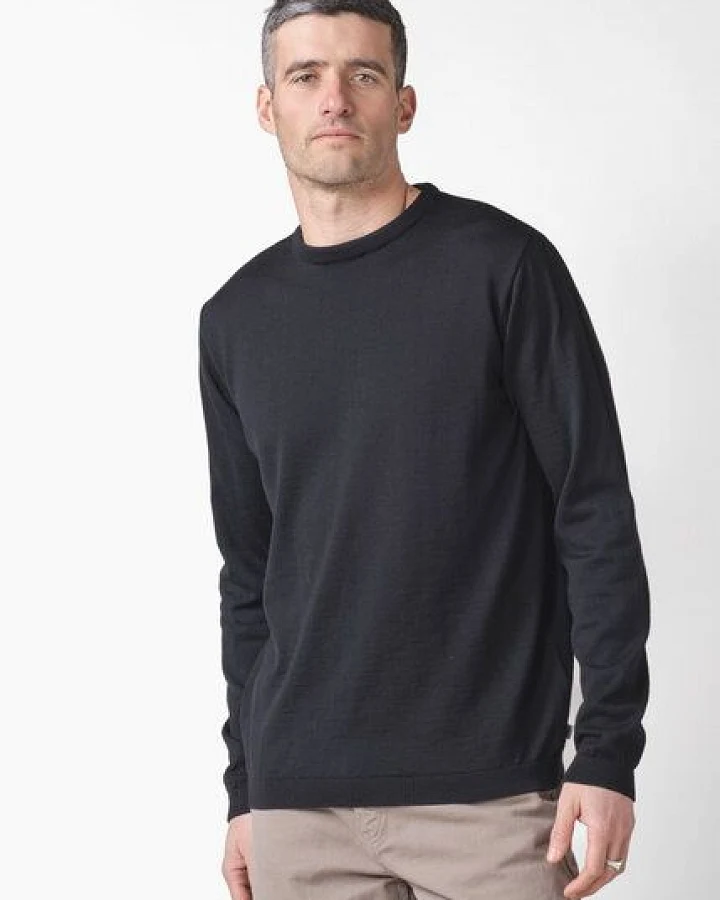 Klitmøller Collective Merino-Strickpullover - Mens Basic Merino Wool - mulesingfrei