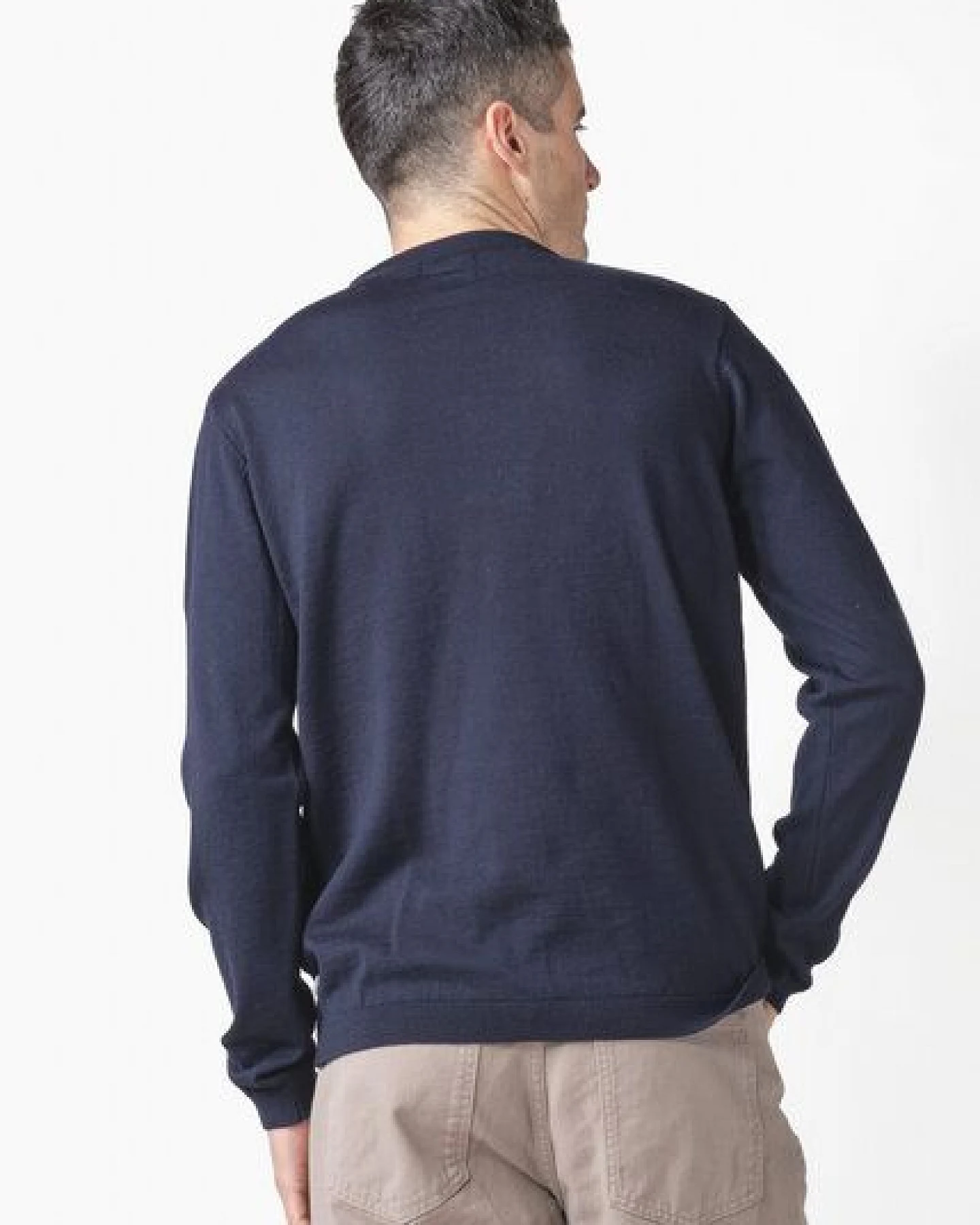 Klitmøller Collective Merino-Strickpullover - Mens Basic Merino Wool - mulesingfrei – Ansicht 2