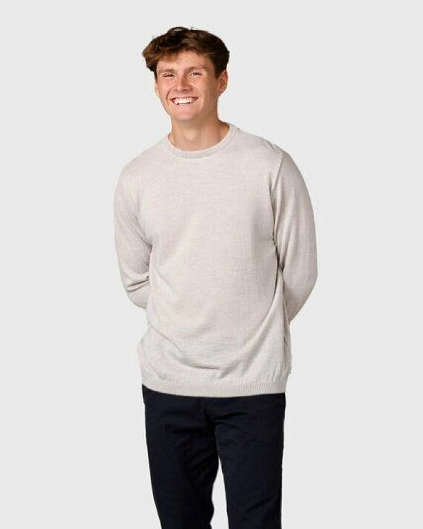 Klitmøller Collective Merino-Strickpullover - Mens Basic Merino Wool - mulesingfrei – Ansicht 2