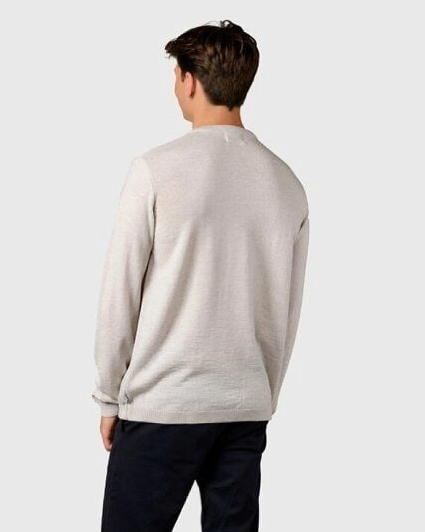 Klitmøller Collective Merino-Strickpullover - Mens Basic Merino Wool - mulesingfrei – Ansicht 3