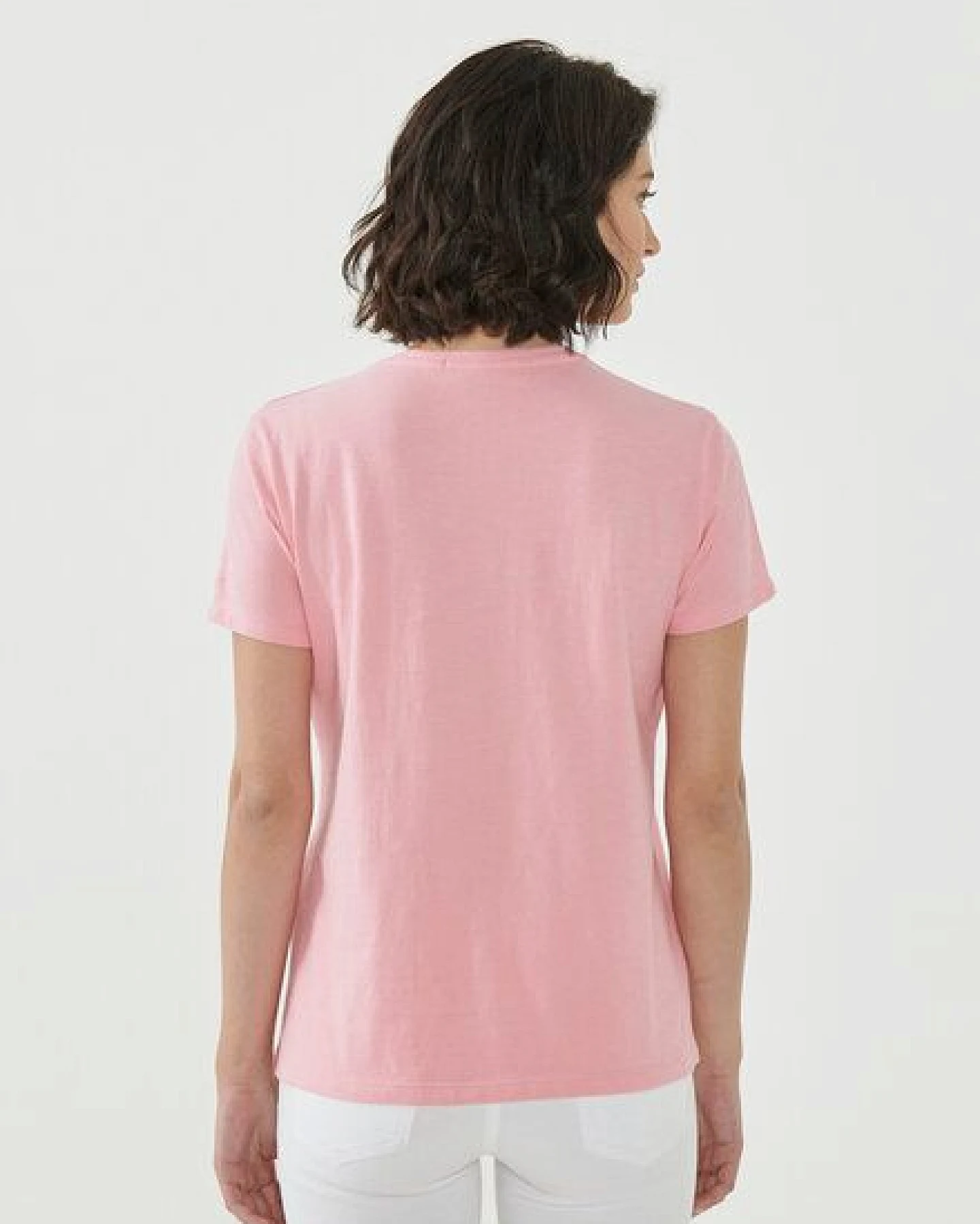 ORGANICATION T-Shirt aus Bio-Baumwolle mit Blumen-Print – Ansicht 4