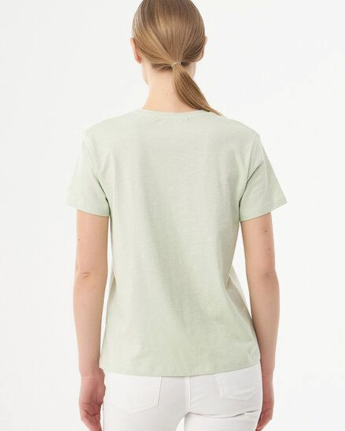 ORGANICATION T-Shirt aus Bio-Baumwolle mit Blumen-Print – Ansicht 4