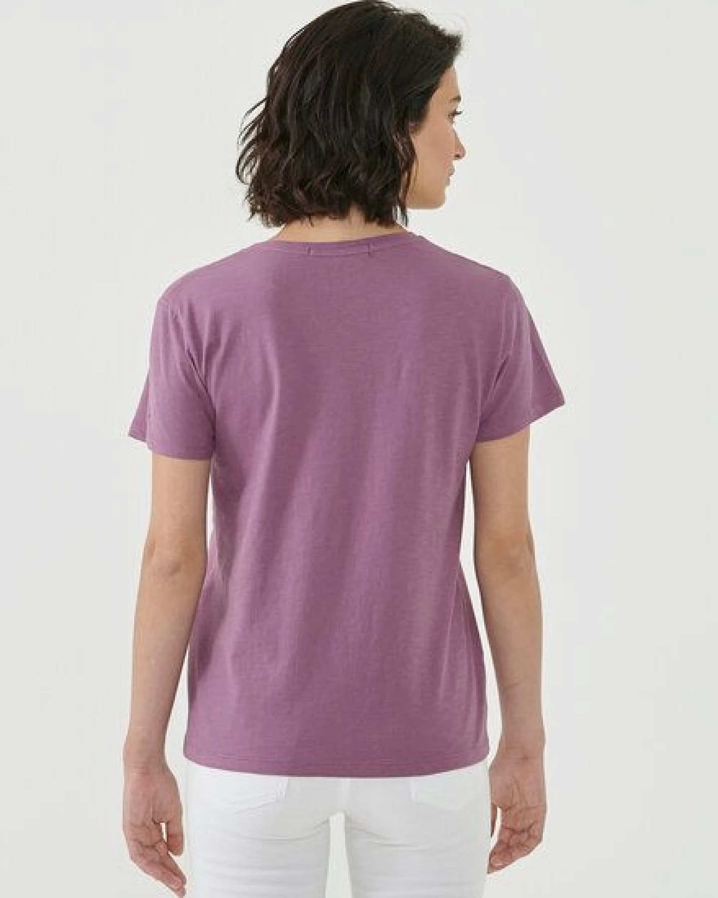 ORGANICATION T-Shirt aus Bio-Baumwolle mit Orangen-Print – Ansicht 4