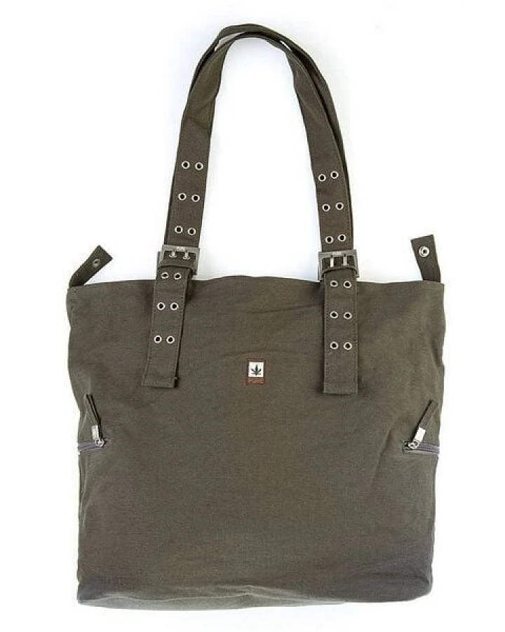 Geräumiger Damen-Shopper mit Reißverschluss von PURE (HV-0004 Hanf Shopper XL)