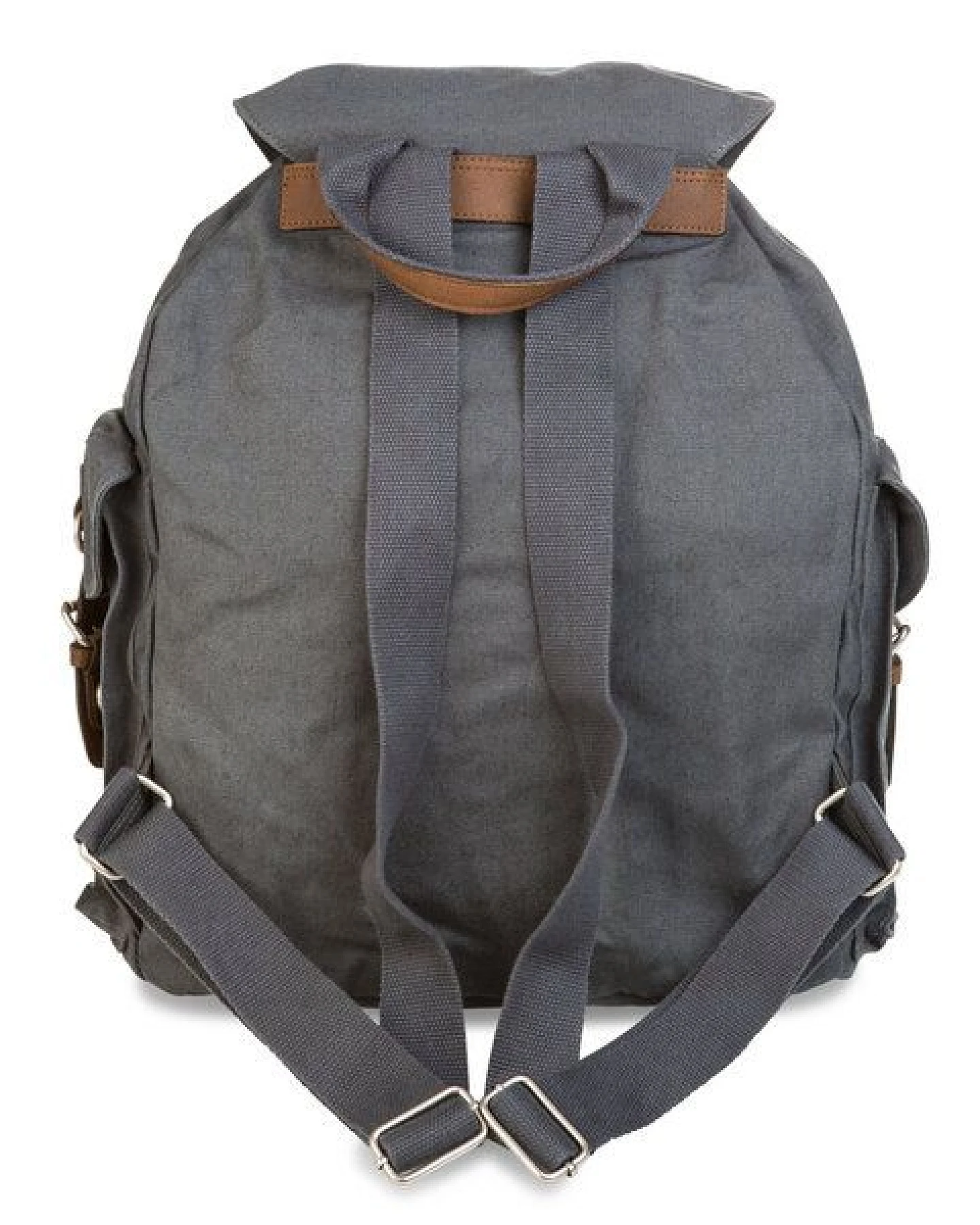 PURE HF-0016 Großer Hanf-Rucksack mit 3 Außenfächern – Ansicht 3