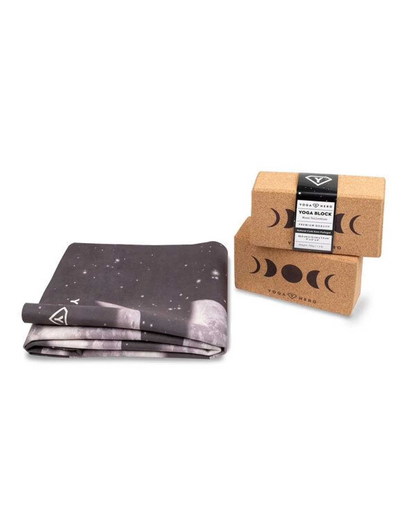 Yoga Hero Reise Yoga Set: Reise-Yogamatte + 2 Yogablöcke – Ansicht 2