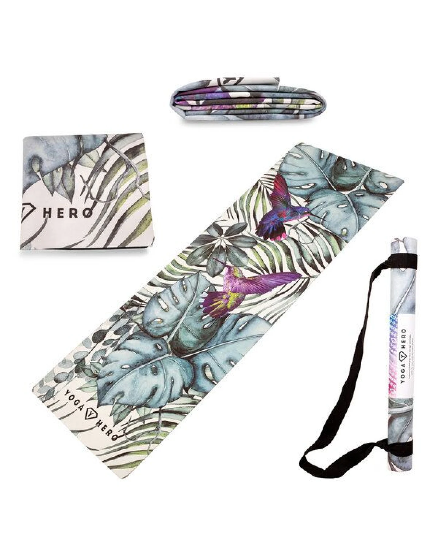 Yoga Hero Reise Yoga Set: Reise-Yogamatte + 2 Yogablöcke – Ansicht 3