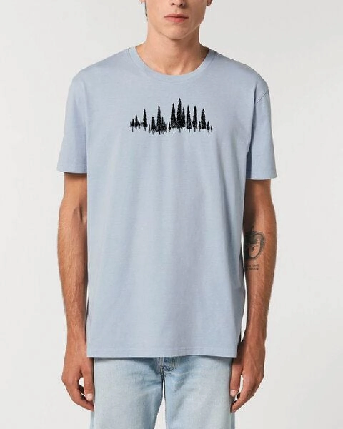 Human Family Unisex Vintage T-Shirt aus Bio-Baumwolle "Trees" – Ansicht 4