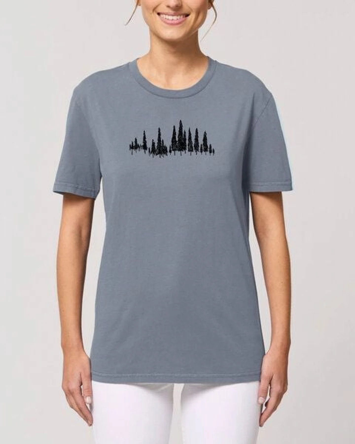 Human Family Unisex Vintage T-Shirt aus Bio-Baumwolle "Trees" – Ansicht 3