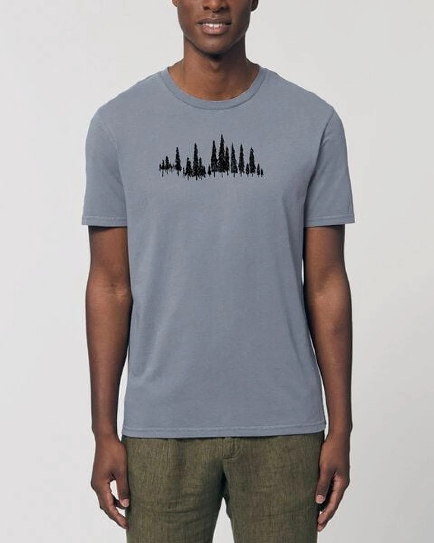 Human Family Unisex Vintage T-Shirt aus Bio-Baumwolle "Trees" – Ansicht 4